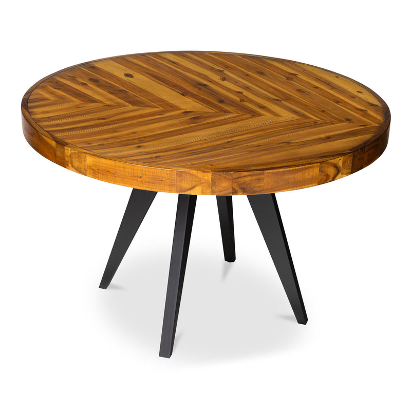 Parq - Round Dining Table - Brown - JaxCo Furniture