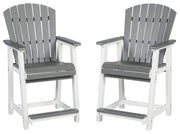 Transville - Gray / White - Barstool (Set of 2) - JaxCo Furniture