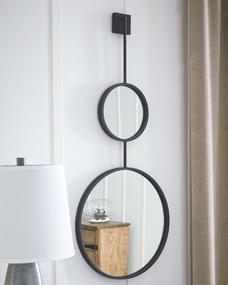 Brewer - Black - Accent Mirror - JaxCo Furniture