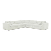 Rue - Classic L Modular Sectional - Off White - JaxCo Furniture