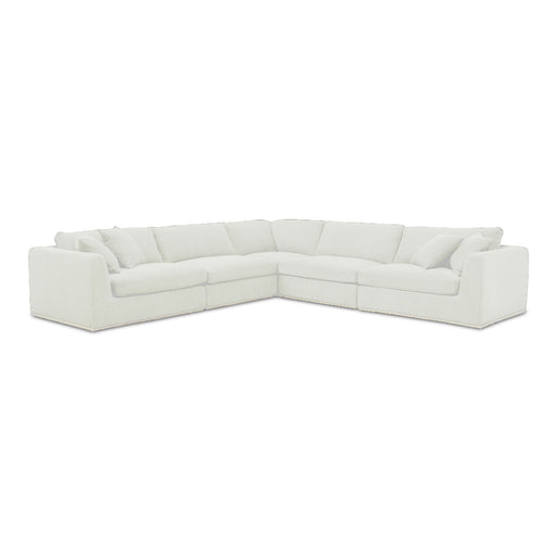Rue - Classic L Modular Sectional - Off White - JaxCo Furniture