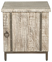 Laddford - Whitewash - Accent Cabinet - Shelf - JaxCo Furniture