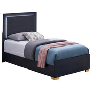Marceline - Wood LED Panel Bed - JaxCo Furniture