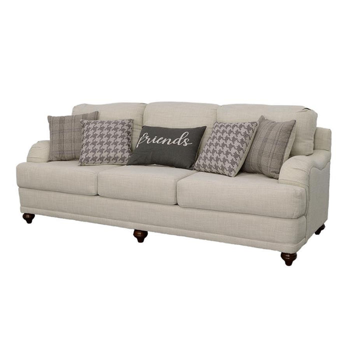 Glenn - Upholstered English Arm Sofa - Light Gray - JaxCo Furniture