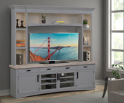 Americana Modern - TV Console with Hutch and LED Lights - JaxCo Furniture