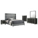 Lucia - Bedroom Set With Upholstered Wingback Panel Bed - JaxCo Furniture