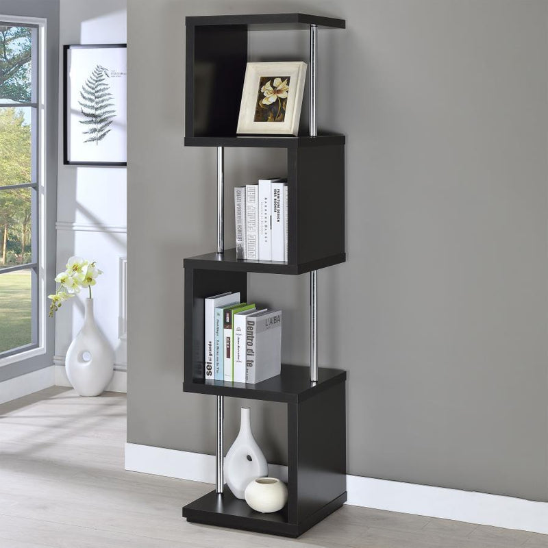 Baxter - 4-shelf Bookcase - JaxCo Furniture