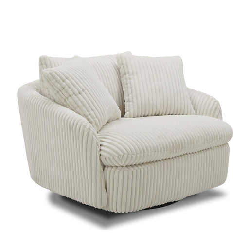 Boomer - Large Swivel Chair with 2 Pillows - JaxCo Furniture