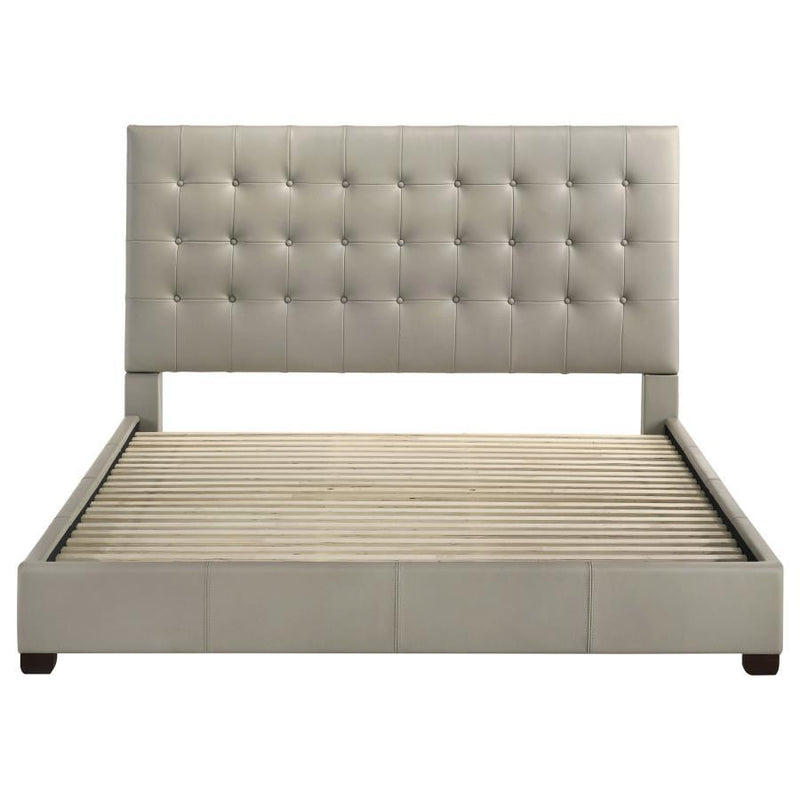 Medley - Genuine Leather Platform Bed - JaxCo Furniture