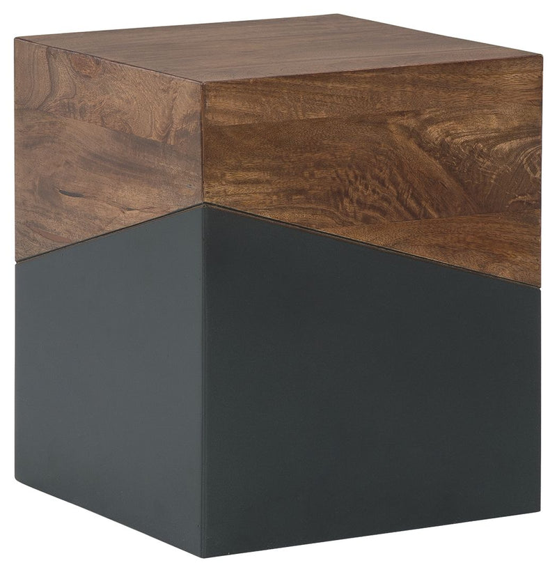Trailbend - Brown / Gunmetal - Accent Table - JaxCo Furniture