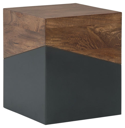 Trailbend - Brown / Gunmetal - Accent Table - JaxCo Furniture