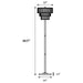 Anya - Hanging Crystal Metal Floor Lamp - Chrome - JaxCo Furniture