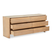 Lane - 6 Drawer Dresser - Natural - JaxCo Furniture