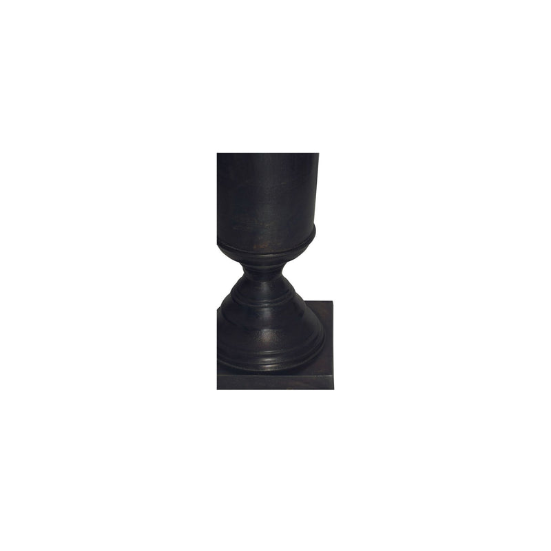 Cassia - Cast Aluminum Vase - Black
