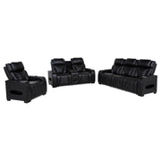 Zuma - Faux Leather Dual Power LED Sofa Set - JaxCo Furniture