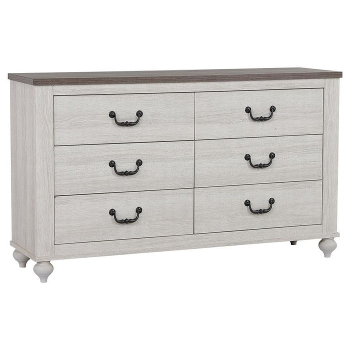 Stillwood - 6-Drawer Dresser - Vintage Linen - JaxCo Furniture