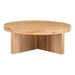 Folke - Round Coffee Table - Light Brown - JaxCo Furniture