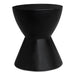 Hourglass - Outdoor Stool - Black - JaxCo Furniture