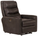 Bosa - Power Recliner - Charcoal - Leather - JaxCo Furniture