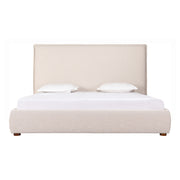 Luzon - Queen Bed Tall Headboard - Wheat - JaxCo Furniture