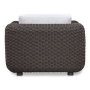 Soma - Outdoor Accent Chair - Dark Brown / White - JaxCo Furniture