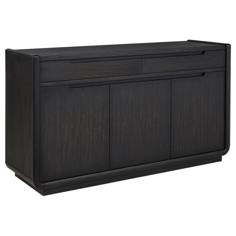 Leandro - 2-Drawer Dining Sideboard Server - Burnished Black - JaxCo Furniture