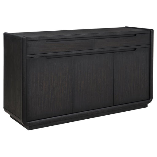 Leandro - 2-Drawer Dining Sideboard Server - Burnished Black - JaxCo Furniture