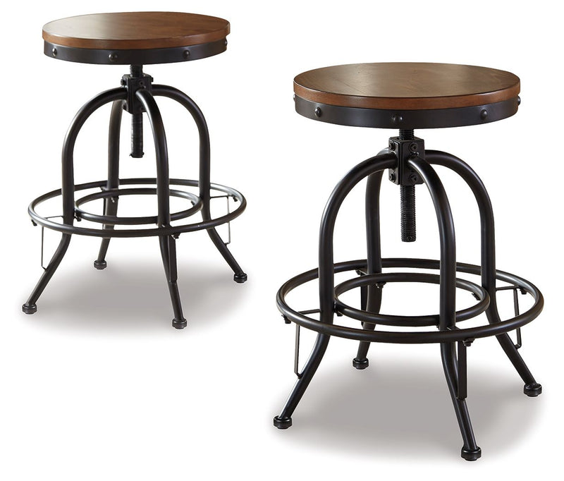 Valebeck - Swivel Barstool (Set of 2) - JaxCo Furniture