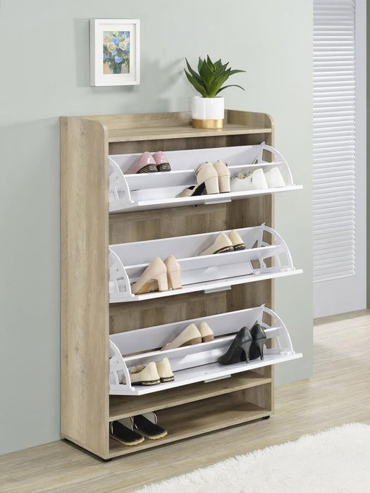 Denia - 3-Tier Engineered Wood Shoe Cabinet