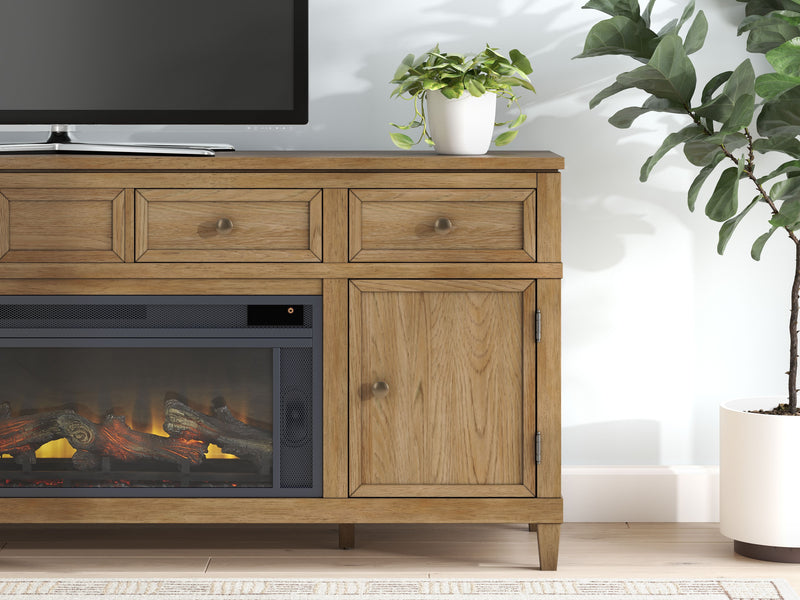 Sharlance - 81" TV Stand With Electric Fireplace - JaxCo Furniture