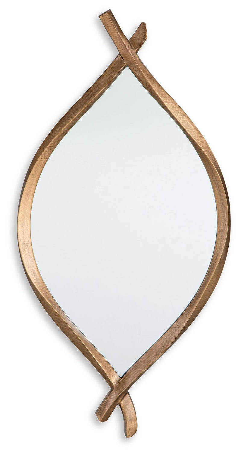 Bartner - Antique Gold Finish - Accent Mirror - JaxCo Furniture