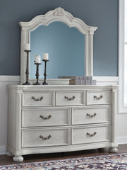 Montelaine - Antique White - Dresser And Mirror - JaxCo Furniture