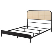 Amherst - Radio Weave Rattan Metal Bed - JaxCo Furniture