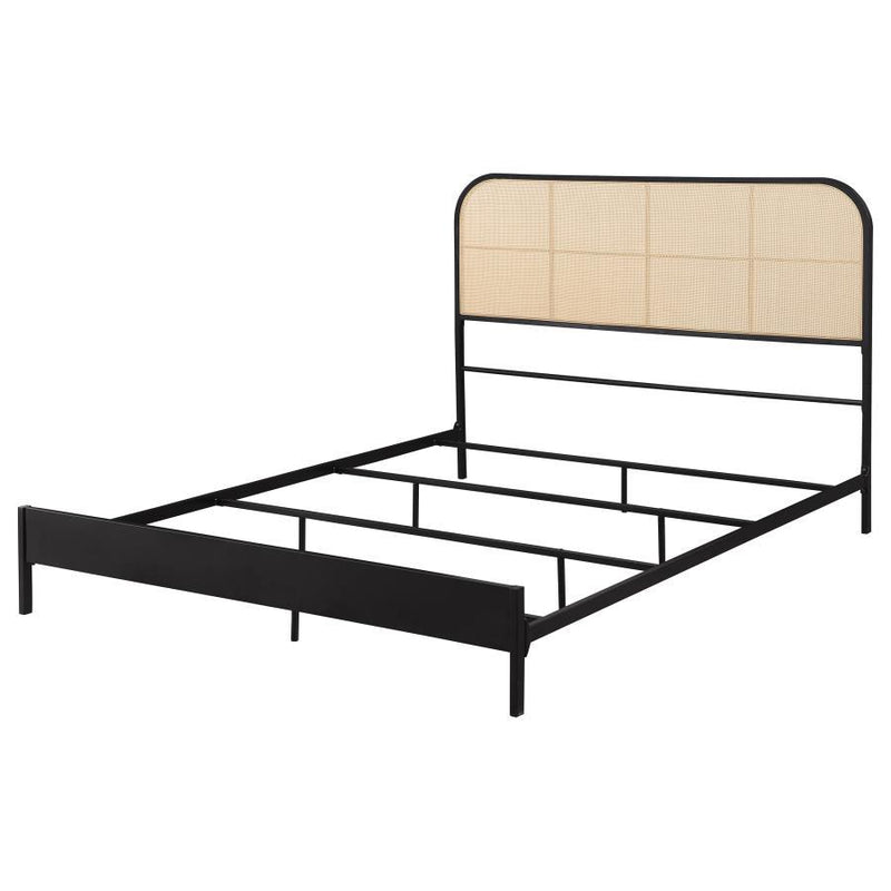 Amherst - Radio Weave Rattan Metal Bed - JaxCo Furniture