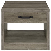 Felix - 1-Drawer Engineered Wood Side End Table - Gray Driftwood - JaxCo Furniture