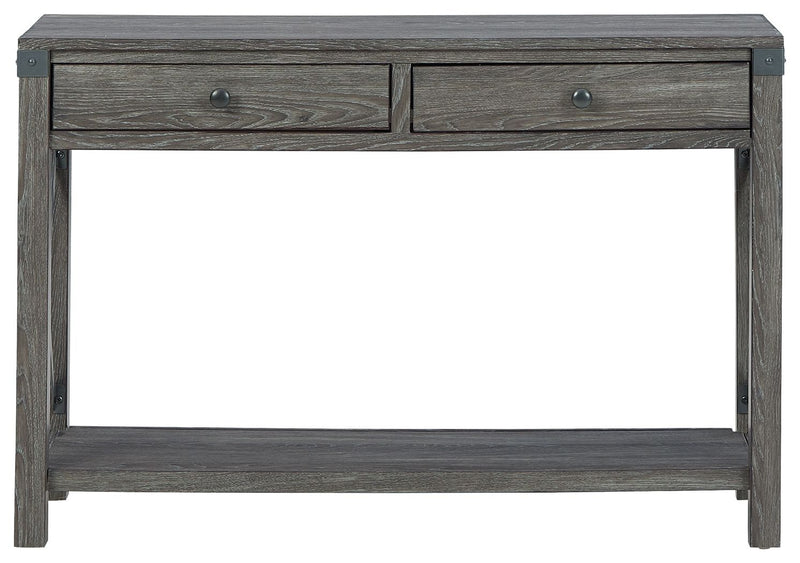 Freedan - Grayish Brown - Console Sofa Table - JaxCo Furniture