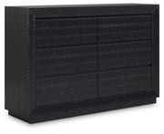 Londer - Black - Dresser - JaxCo Furniture