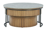 Fridley - Gray / Brown / Black - Nesting Cocktail Tables (Set of 2) - JaxCo Furniture