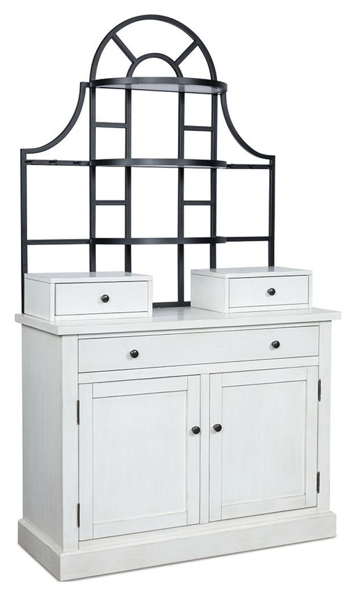 Greddinton - White - Baker's Rack - JaxCo Furniture
