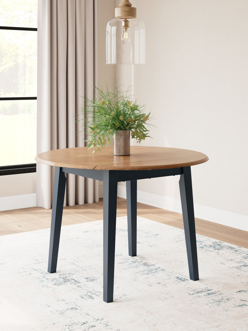 Gesthaven - Round Dining Room Drop Leaf Table - JaxCo Furniture