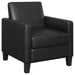 Julio - Upholstered Track Arm Accent Chair - Black - JaxCo Furniture