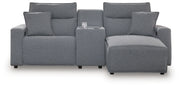 ModMax II - Salt And Pepper - Reclining Sectional - JaxCo Furniture