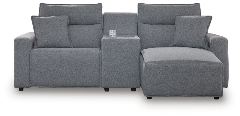 ModMax II - Salt And Pepper - Reclining Sectional - JaxCo Furniture