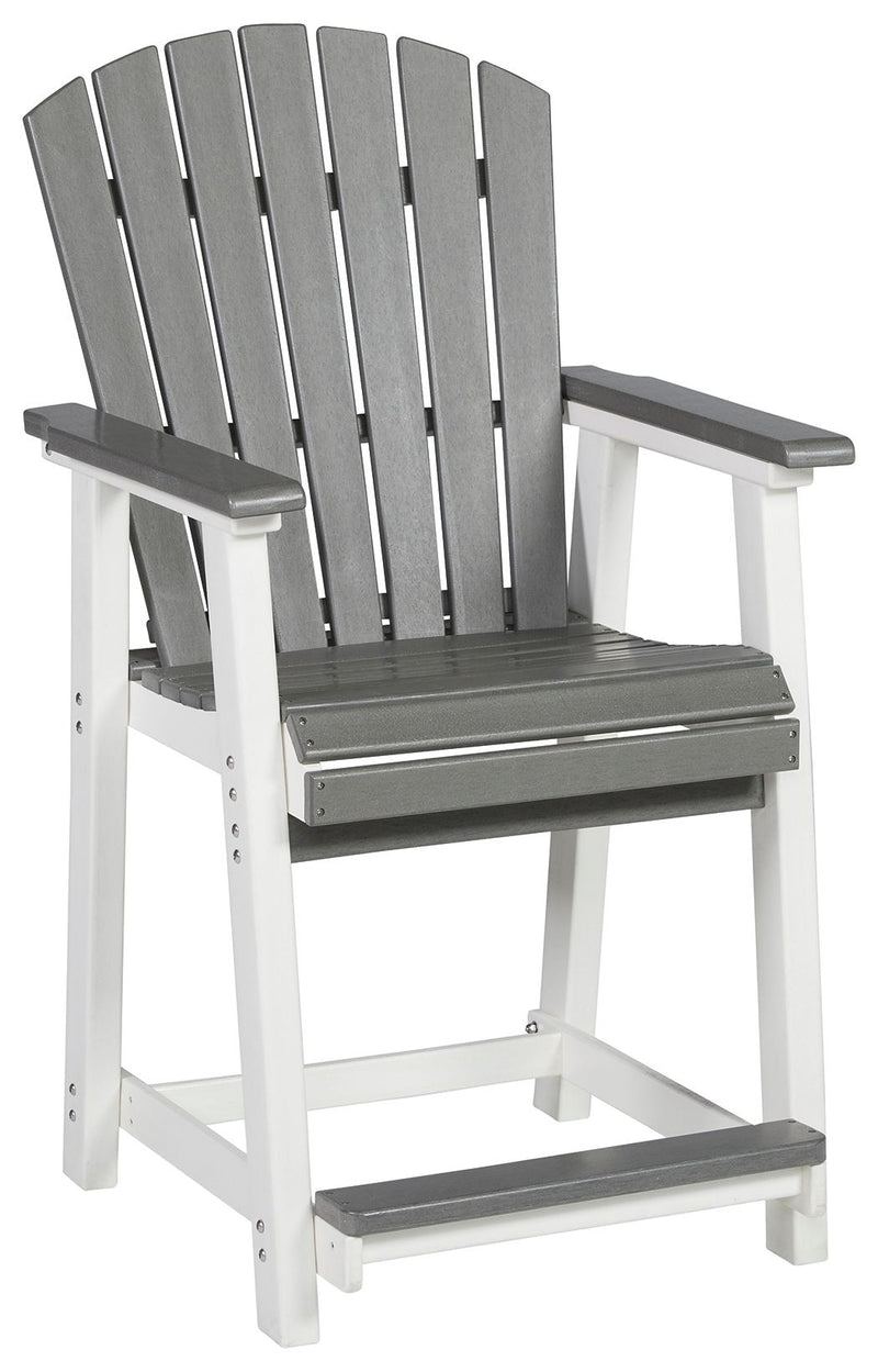 Transville - Gray / White - Barstool (Set of 2) - JaxCo Furniture