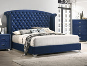Melody - Upholstered Wingback Bed - JaxCo Furniture
