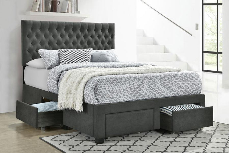 Soledad - Upholstered Storage Panel Bed - JaxCo Furniture