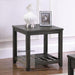 Cliffview - 1-Shelf Square Wood Side End Table - Gray - JaxCo Furniture