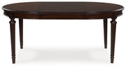 Lavinton - Brown - Oval Dining Room Extension Table - JaxCo Furniture