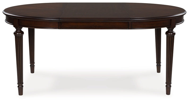 Lavinton - Brown - Oval Dining Room Extension Table - JaxCo Furniture