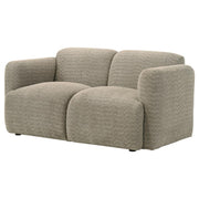 Dorset - Fabric Upholstered Round Track Arm Loveseat - JaxCo Furniture